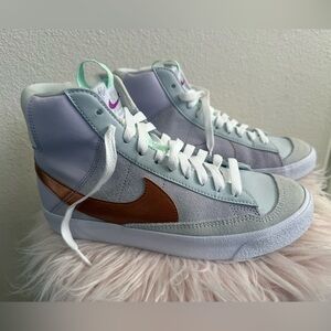 NIKE BLAZER MID '77 shoes sneakers grape purple copper big kid 5.5 women’s 7